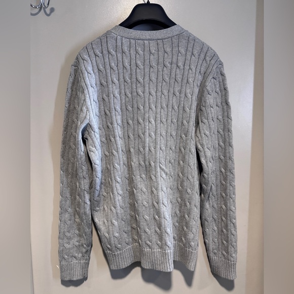 ralph lauren Cable-Knit Cotton V-Neck Cardigan - Picture 2 of 3